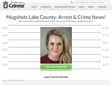 Tablet Screenshot of mugshotslakecounty.com